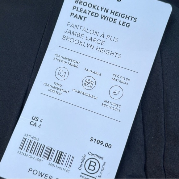 Athleta Brooklyn Heights Pleated Wide-Legged Pants - Picture 6 of 6